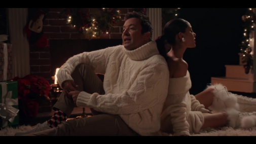 Jimmy Fallon ft. Ariana Grande & Megan Thee Stallion - It Was A... (Masked Christmas)
